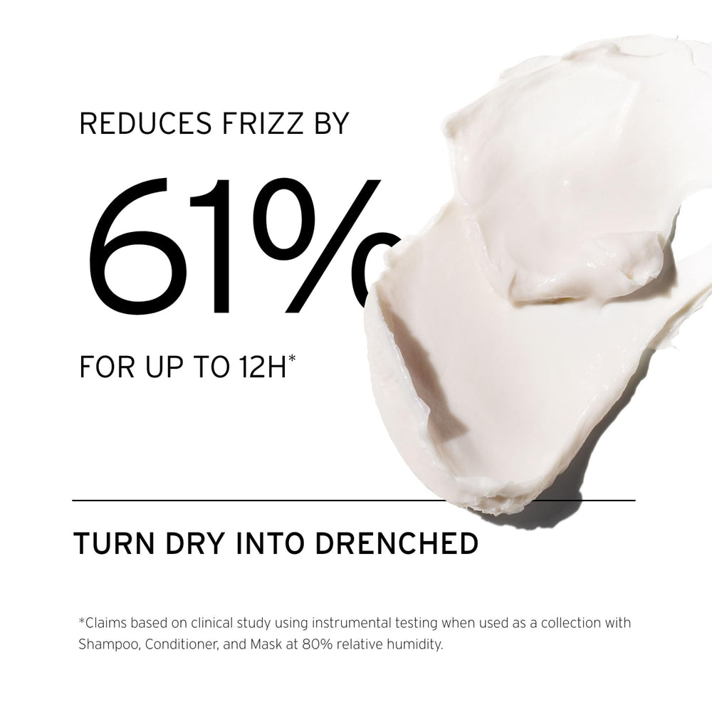 Fekkai conditioner application on hair shows lightweight moisture for curls