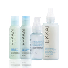 FEKKAI Super Strength+ bundle shampoo bottle for triple-action strengthening