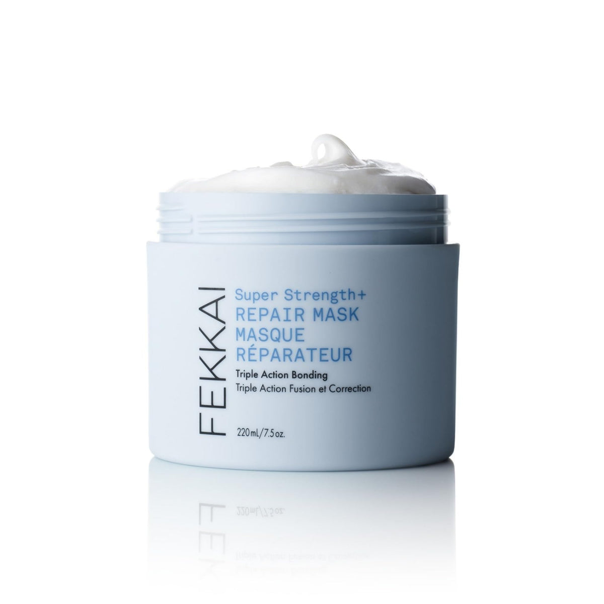 Fekkai Super Strength+ Repair Mask bottle front showing premium vegan formula.