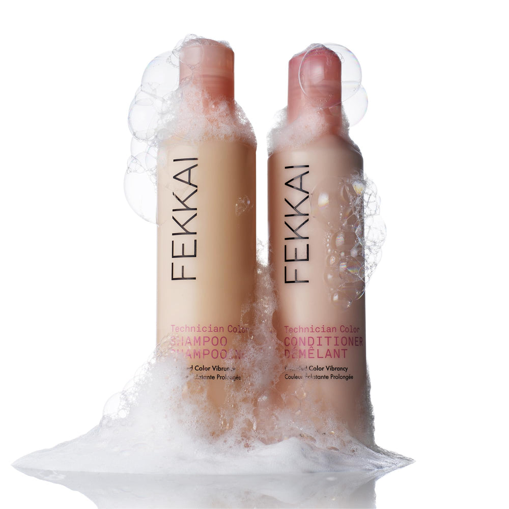 Fekkai Technician Color Shampoo fragrance note shows peach and red fruit scent blend.