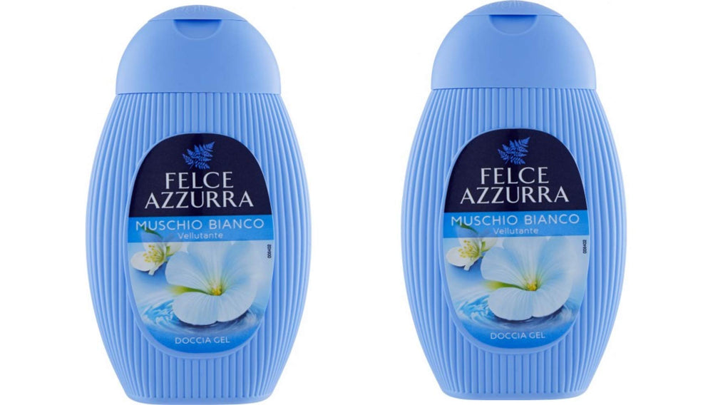 Felce Azzurra White Musk Shower Gel 2-pack for daily cleansing and fragrance
