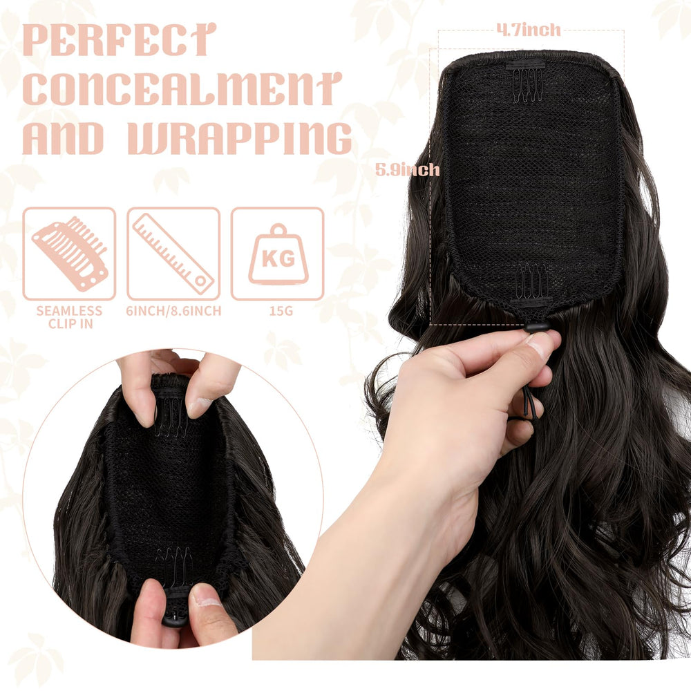 FELENDY ponytail extension lightweight design weighs only 4 oz for all-day comfort.