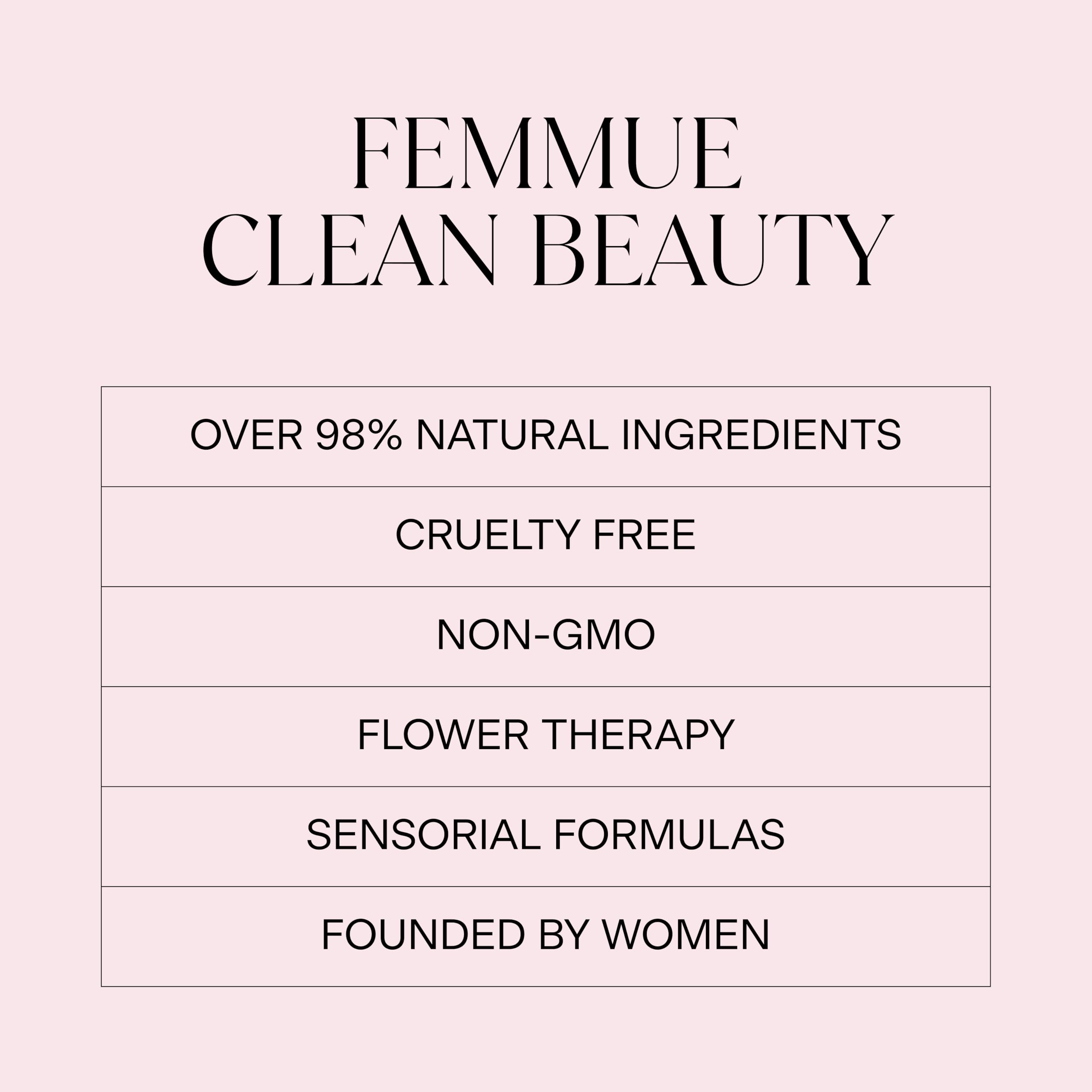 FEMMUE Camellia Elixir bedside scene suggesting relaxing evening routine.