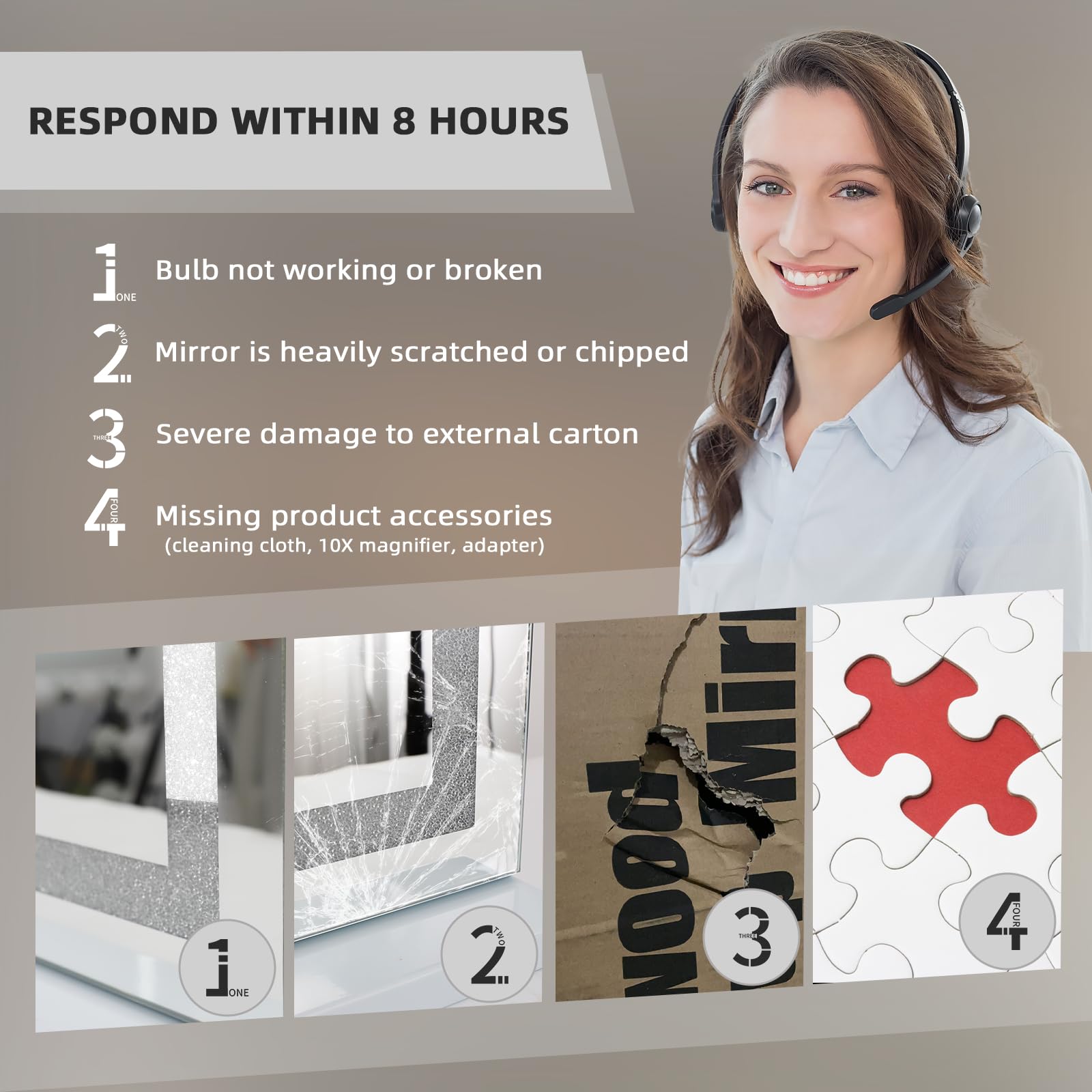 Wall mounting holes enable space-saving installation on Fenair mirror