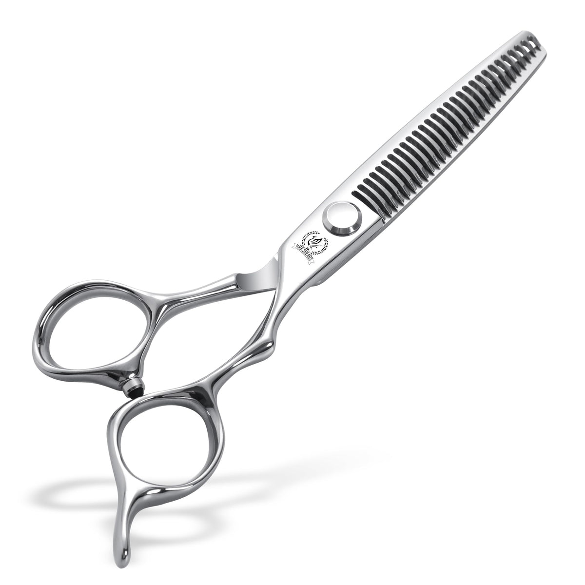 Fenice Peak thinning scissors with 29 teeth for precise bulk removal and natural blends.