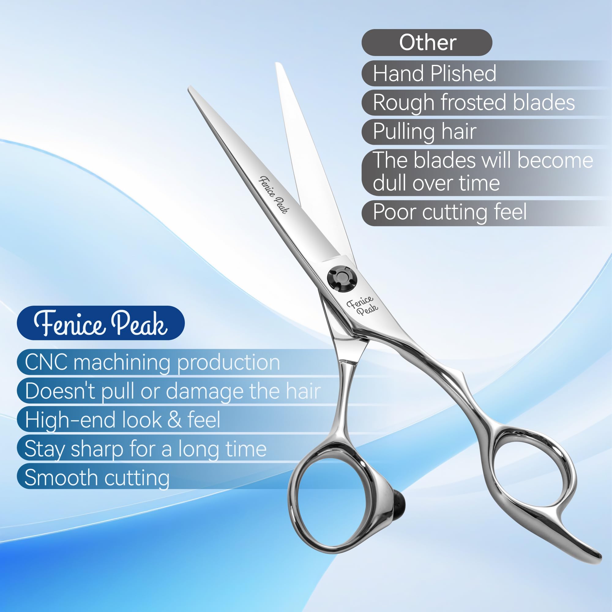 Fenice Peak adjustment screw system lets you tailor blade tension.