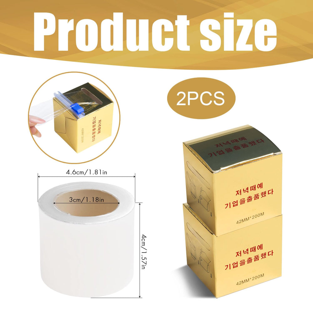 Fenshine disposable wrap film boxed for easy storage after professional makeup applications.