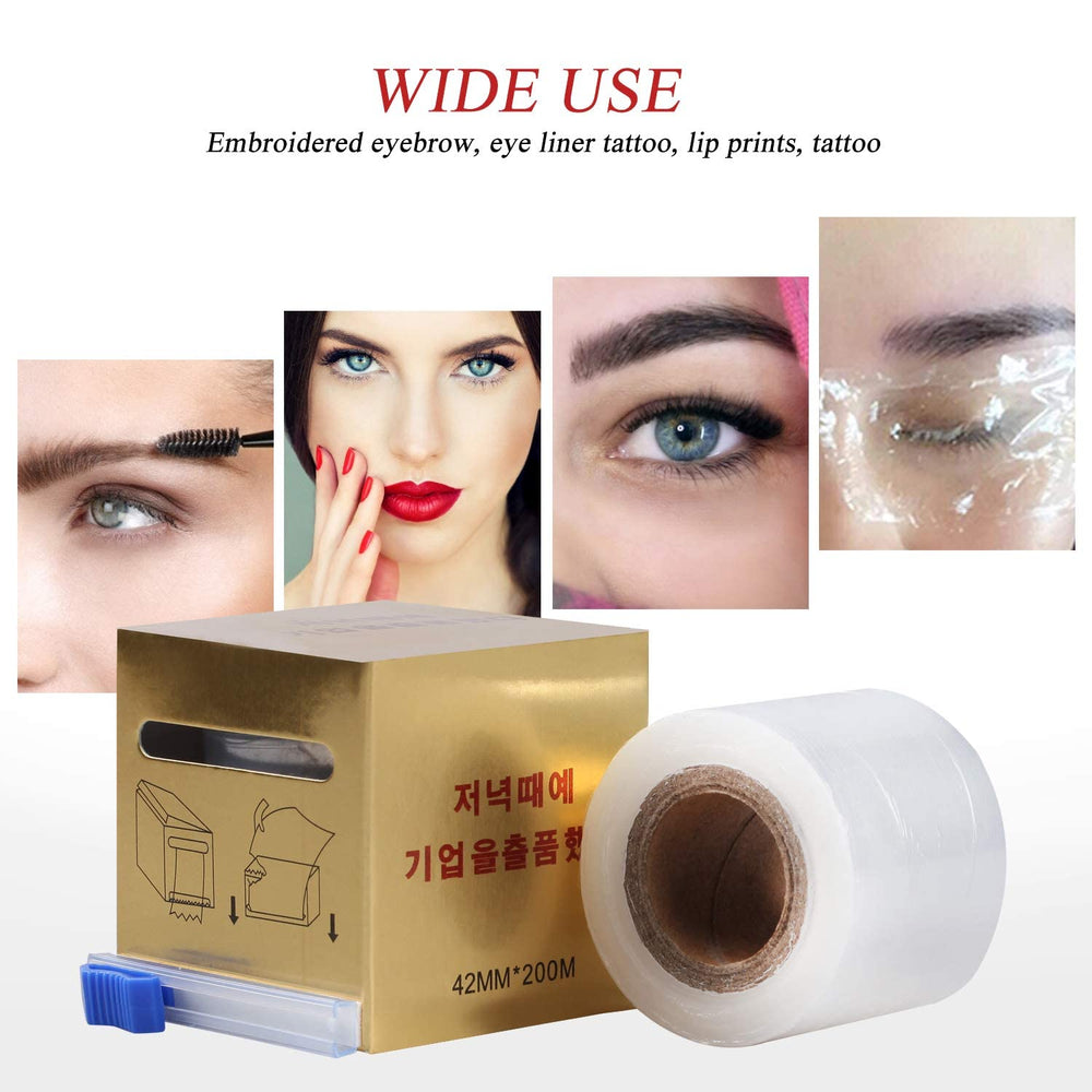 Fenshine preservative film wrap ideal for eyebrow patterns and lip line guidance.