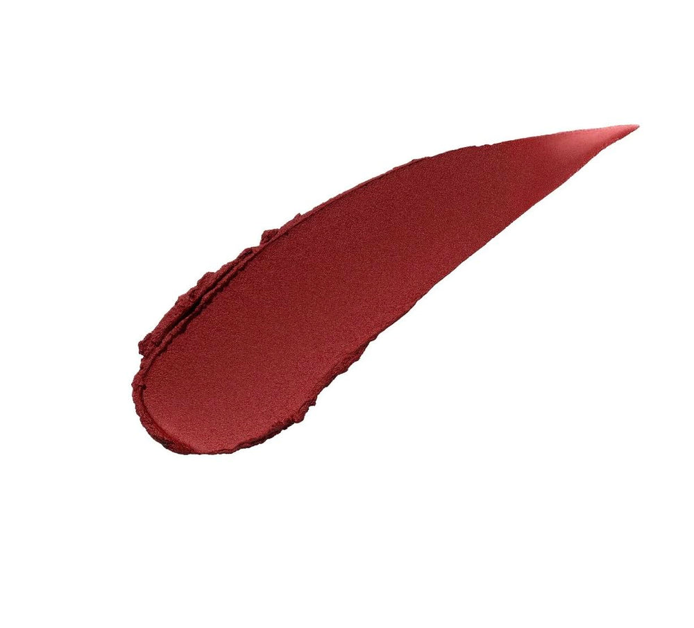 Close-up swatch of Fenty Icon Velvet Lipstick HBIC with soft-matte pigmentation.