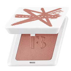 Fenty Beauty Fenty Suede Powder Blush Bakin' Cakez swatch for long-lasting color