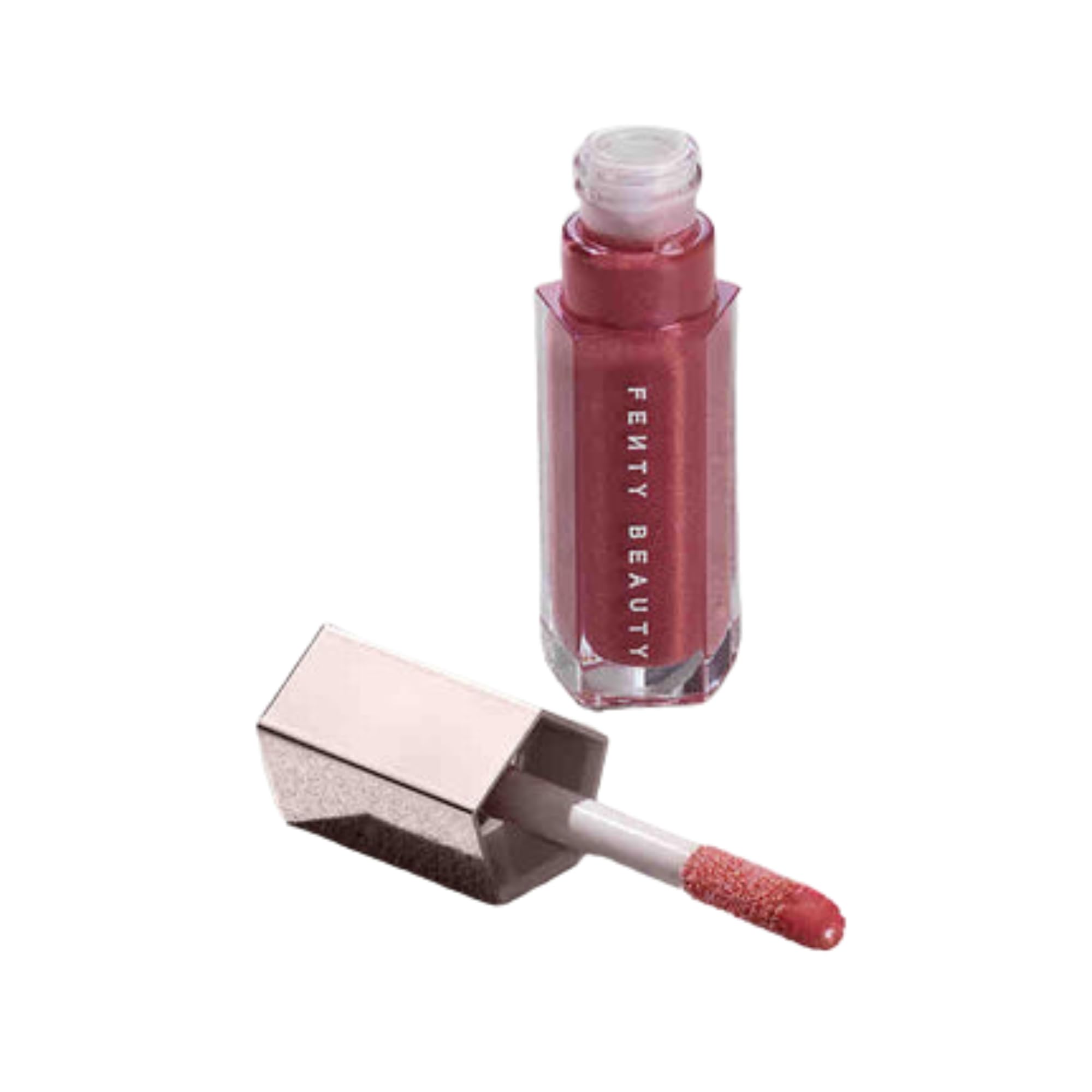 Fenty Beauty Gloss Bomb 08 Riri applicator demonstrates smooth, easy glide application