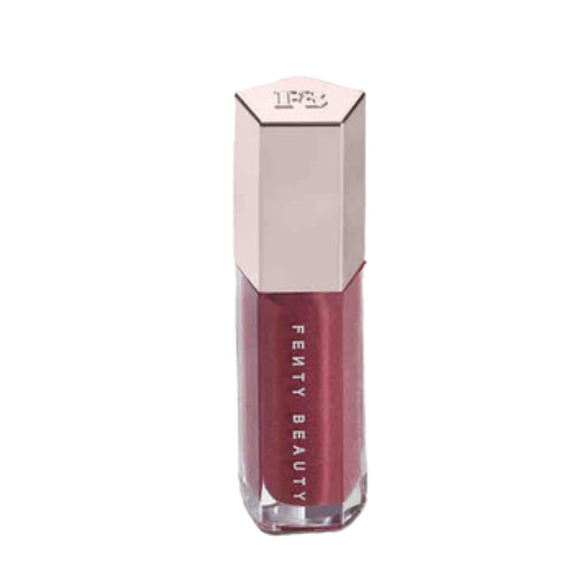 Fenty Beauty Gloss Bomb 08 Riri bottle shows sleek design and glassy finish