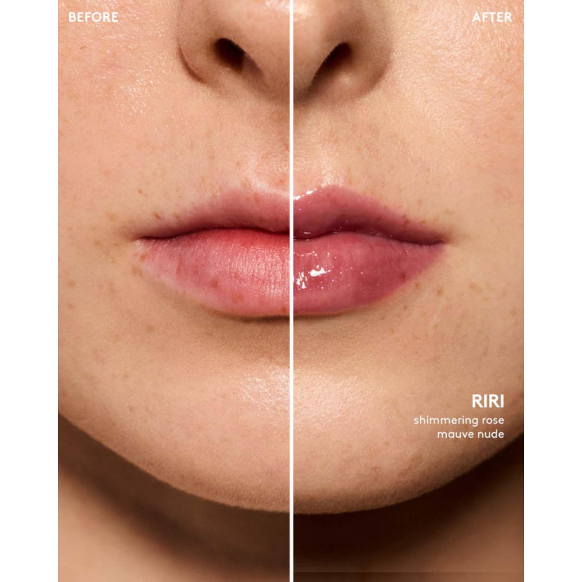 Fenty Beauty Gloss Bomb 08 Riri light reflection captures glossy finish