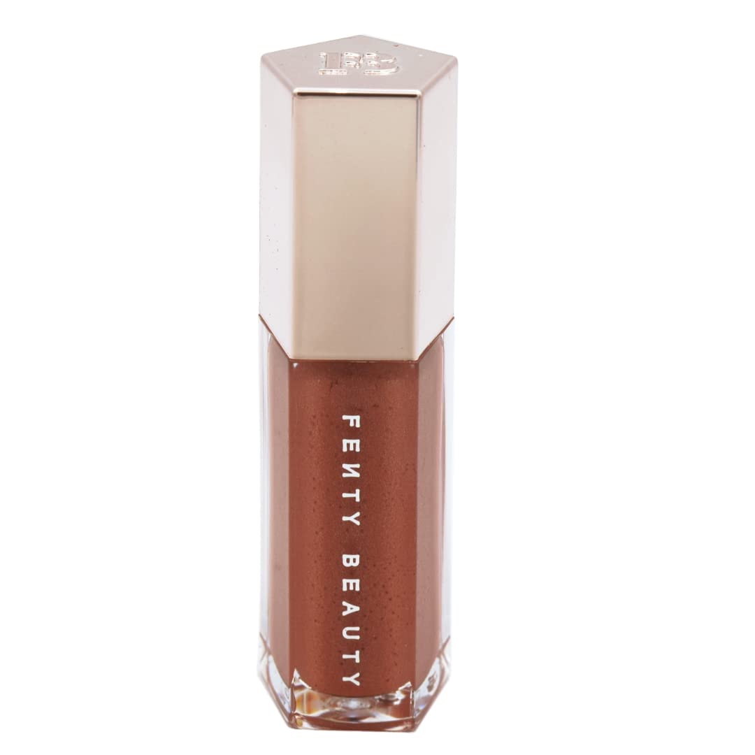Fenty Beauty Gloss Bomb Universal Lip Luminizer Fenty Glow radiates rose nude shine.