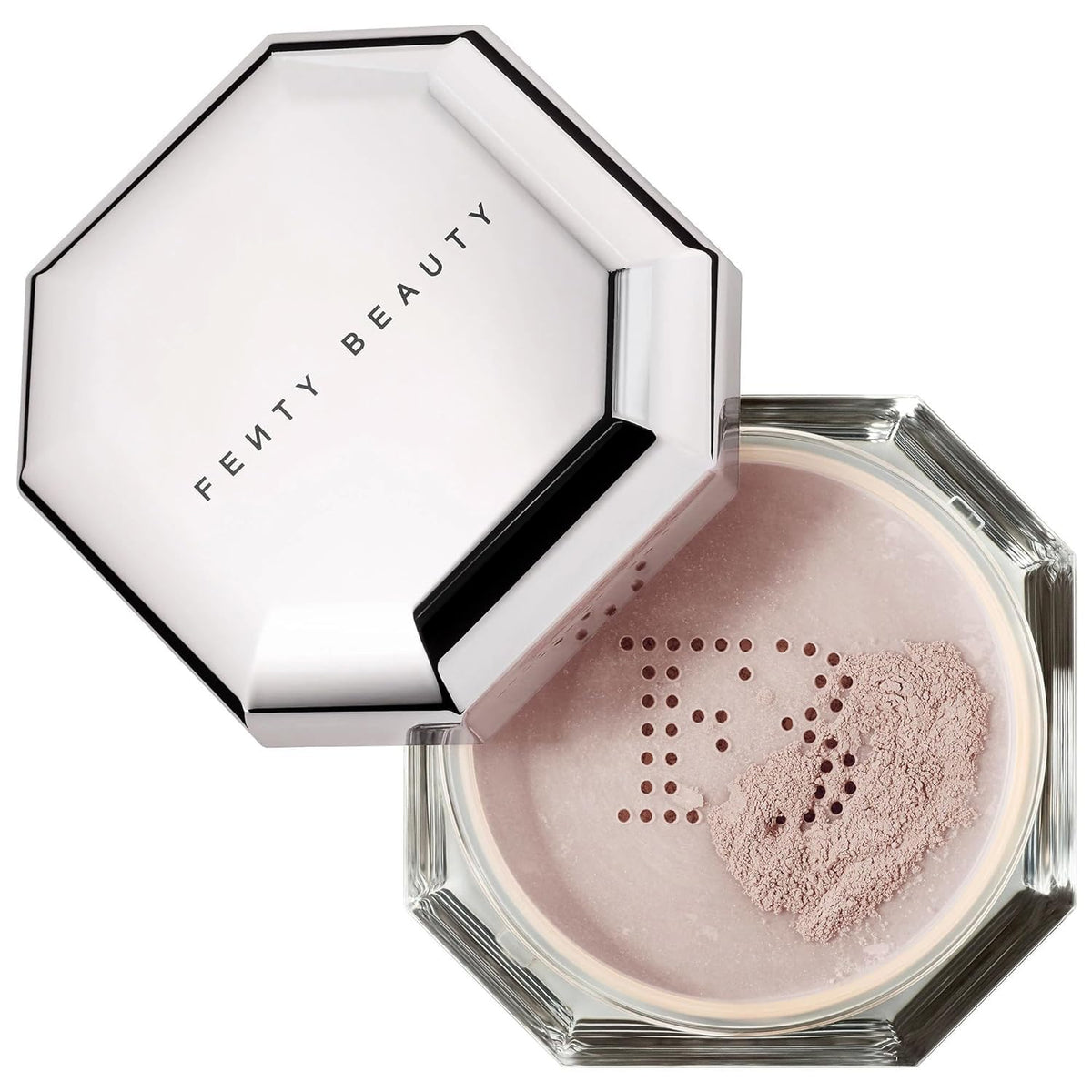 Fenty Beauty Pro Filt'r Lavender powder compact brightens and controls shine.