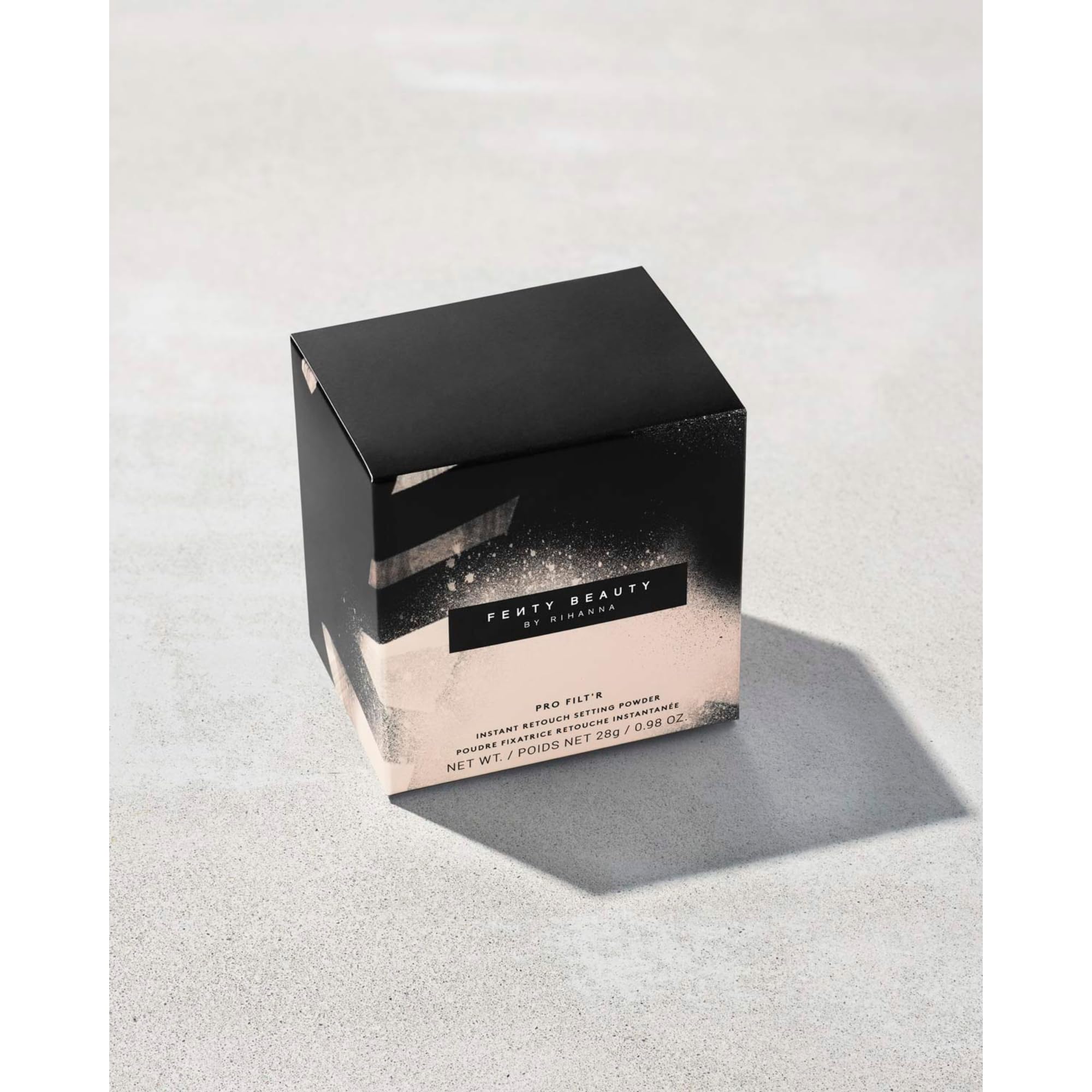 Fenty Beauty Pro FiltR Butter application brush applying powder for light coverage