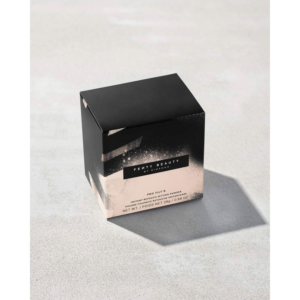 Fenty Beauty Pro FiltR Butter application brush applying powder for light coverage