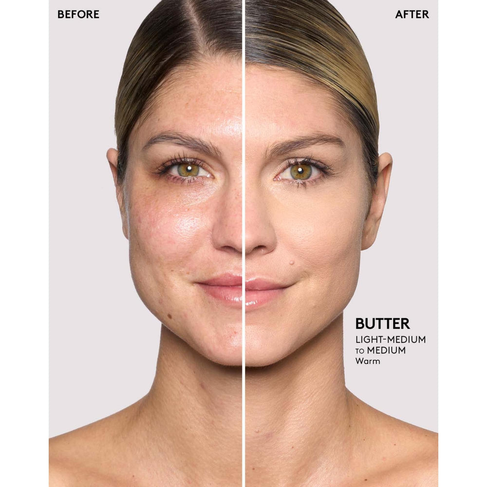 Fenty Beauty Pro FiltR Butter dust-on-cheek shows natural blur