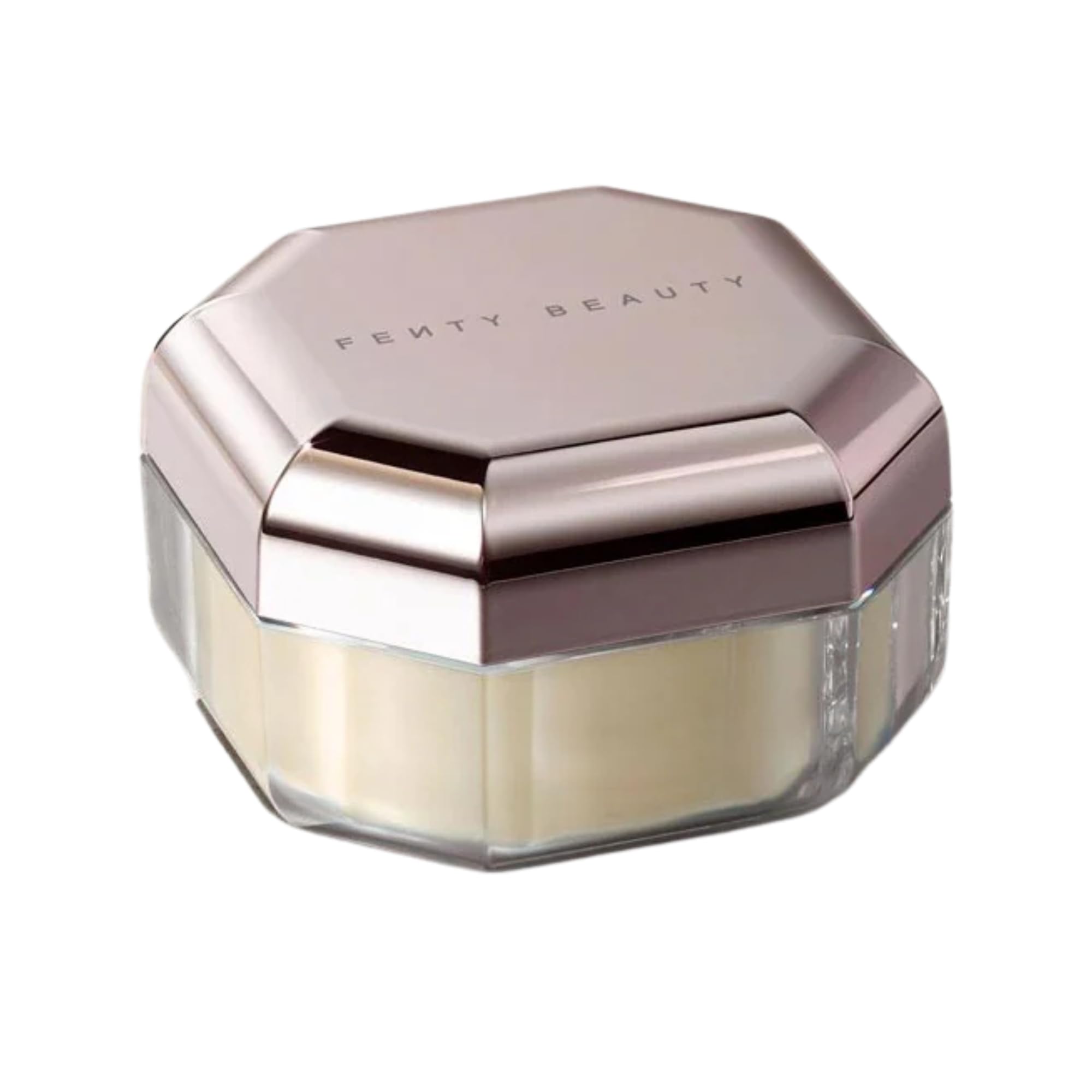 Fenty Beauty Pro FiltR Butter jar close-up shows weightless texture for set makeup