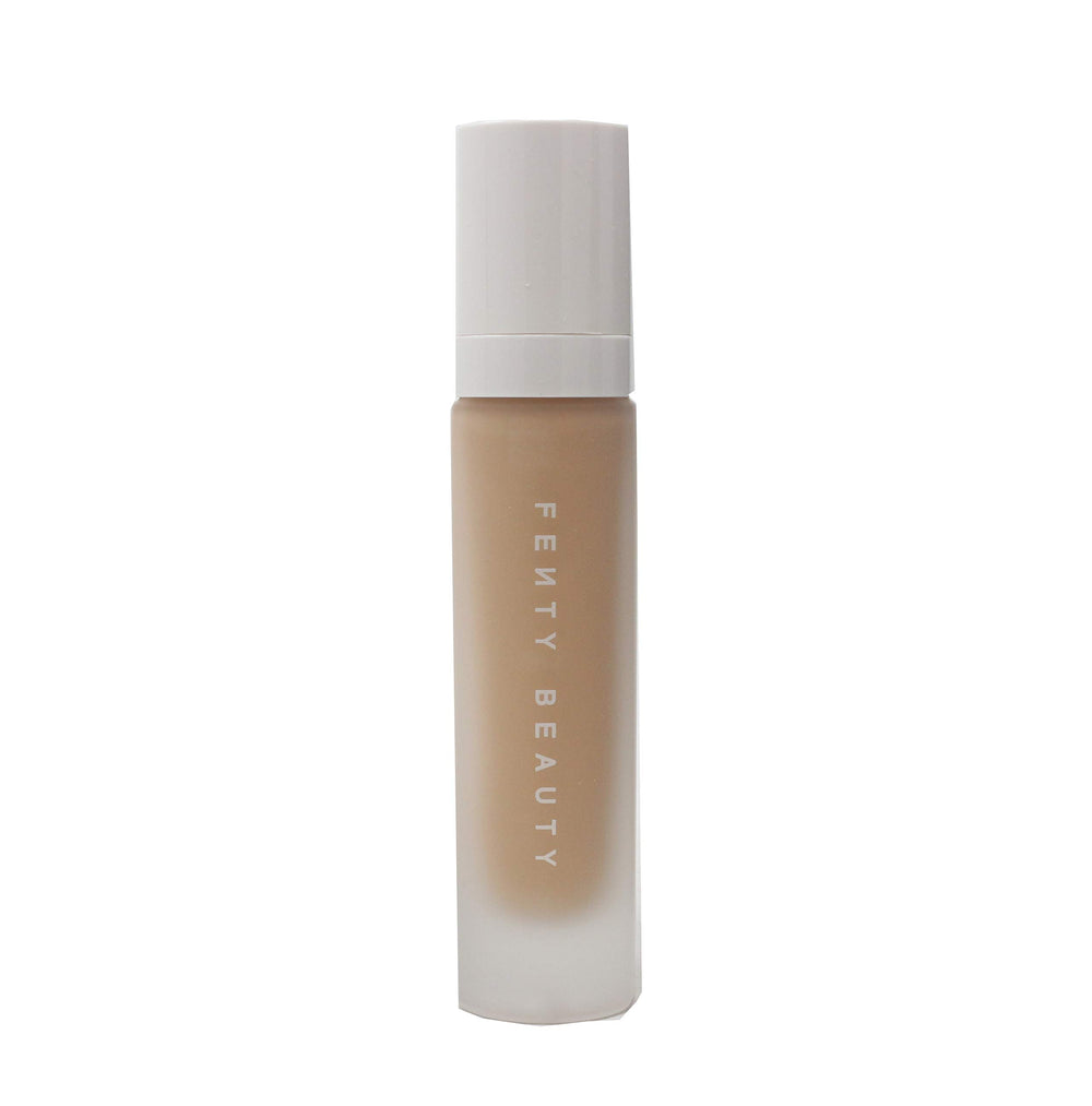 FENTY BEAUTY Pro Filt'r Soft Matte Foundation 280 swatches on arm for seamless blend.