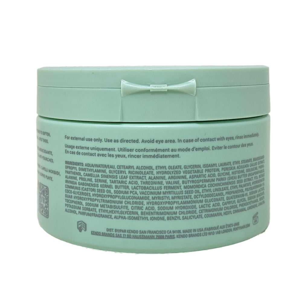 Fenty Beauty Richer One deep conditioner bottle back showing usage and ingredients