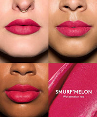 Packaging shot of Fenty Beauty Smurf'Melon lip product highlighting luxe design