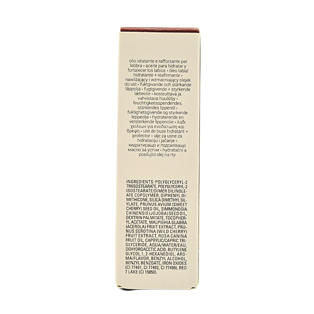 Texture and sheen of Treatz lip oil for a glossy, cushioned feel