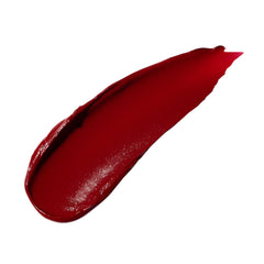 Fenty Icon The Fill swatch in deep garnet shows high-pigment color payoff.