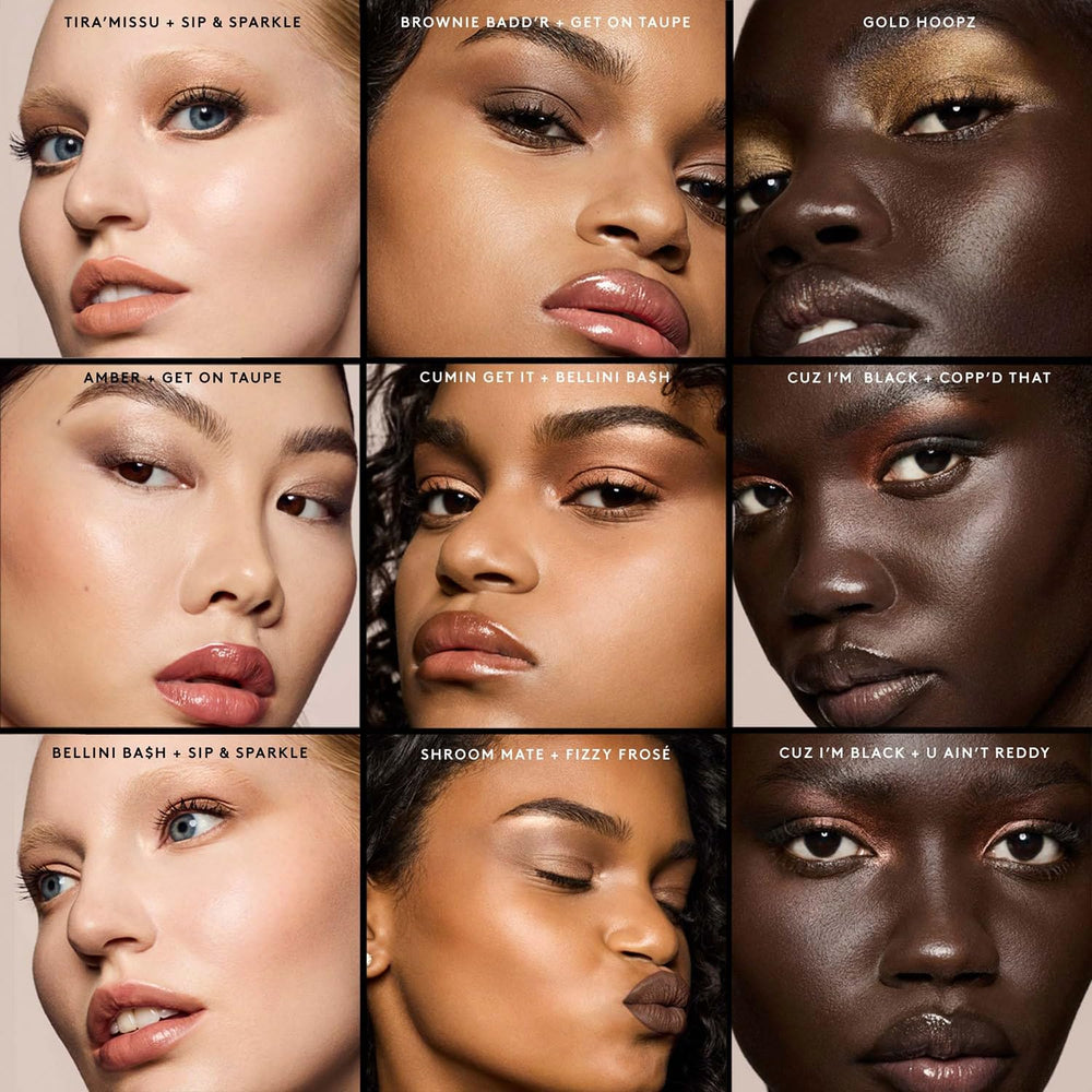 Fenty Shadowstix Cumin Get It application on eyelid for smooth definition.