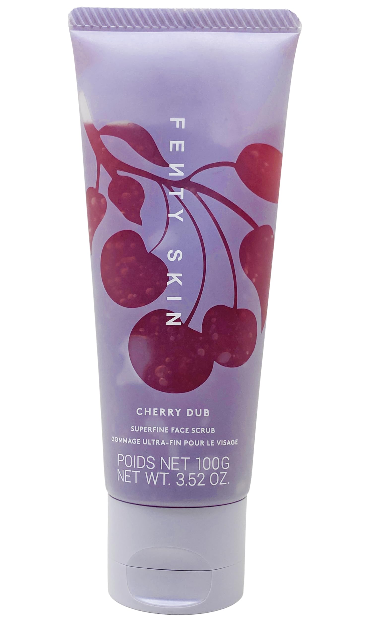 Gommage visage Cherry Dub de Fenty Skin, peau affinée et éclat visuel.