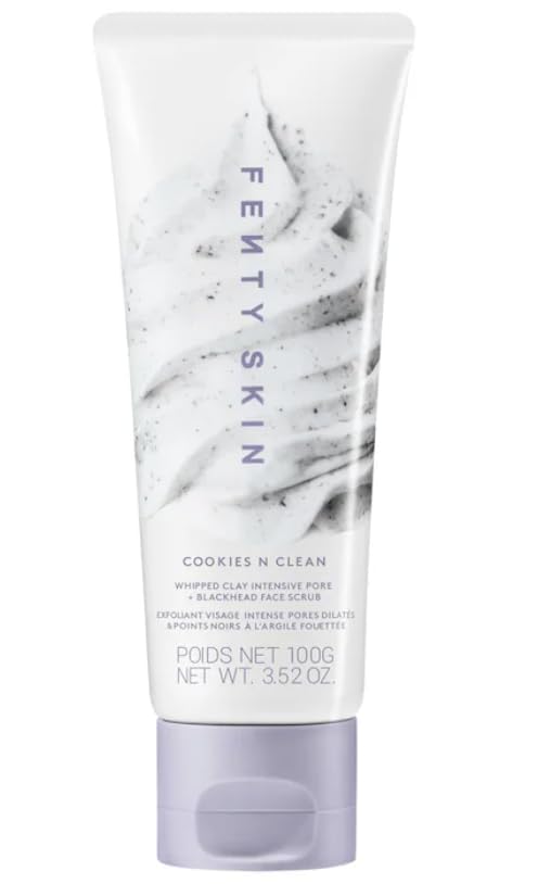 Fenty Skin Cookies N Clean whipped clay jar close-up showing gentle exfoliation and pore care