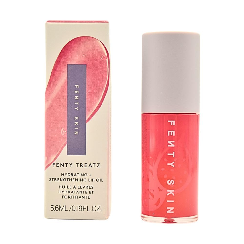 Fenty Skin Fenty Treatz lip oil Dragon Fruit bottle delivers glossy hydration