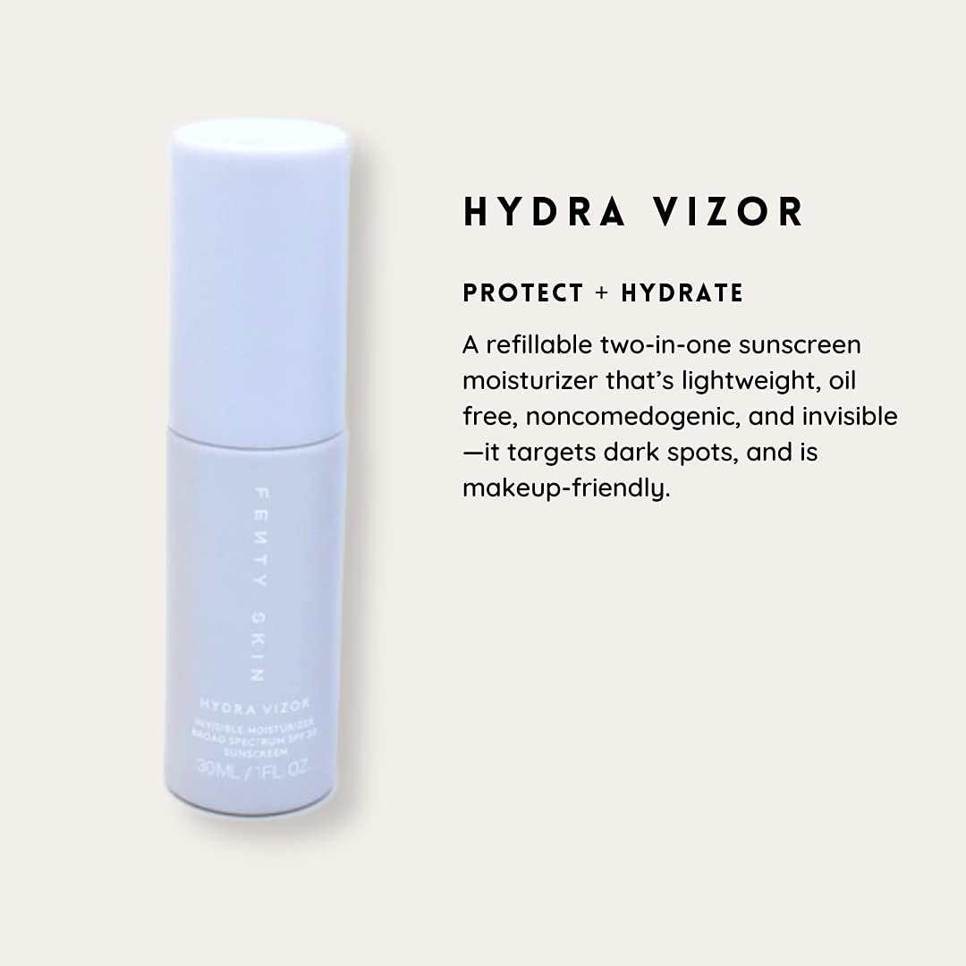 Fenty Skin mini Cleanser removes makeup while nourishing with Barbados cherry and coconut.