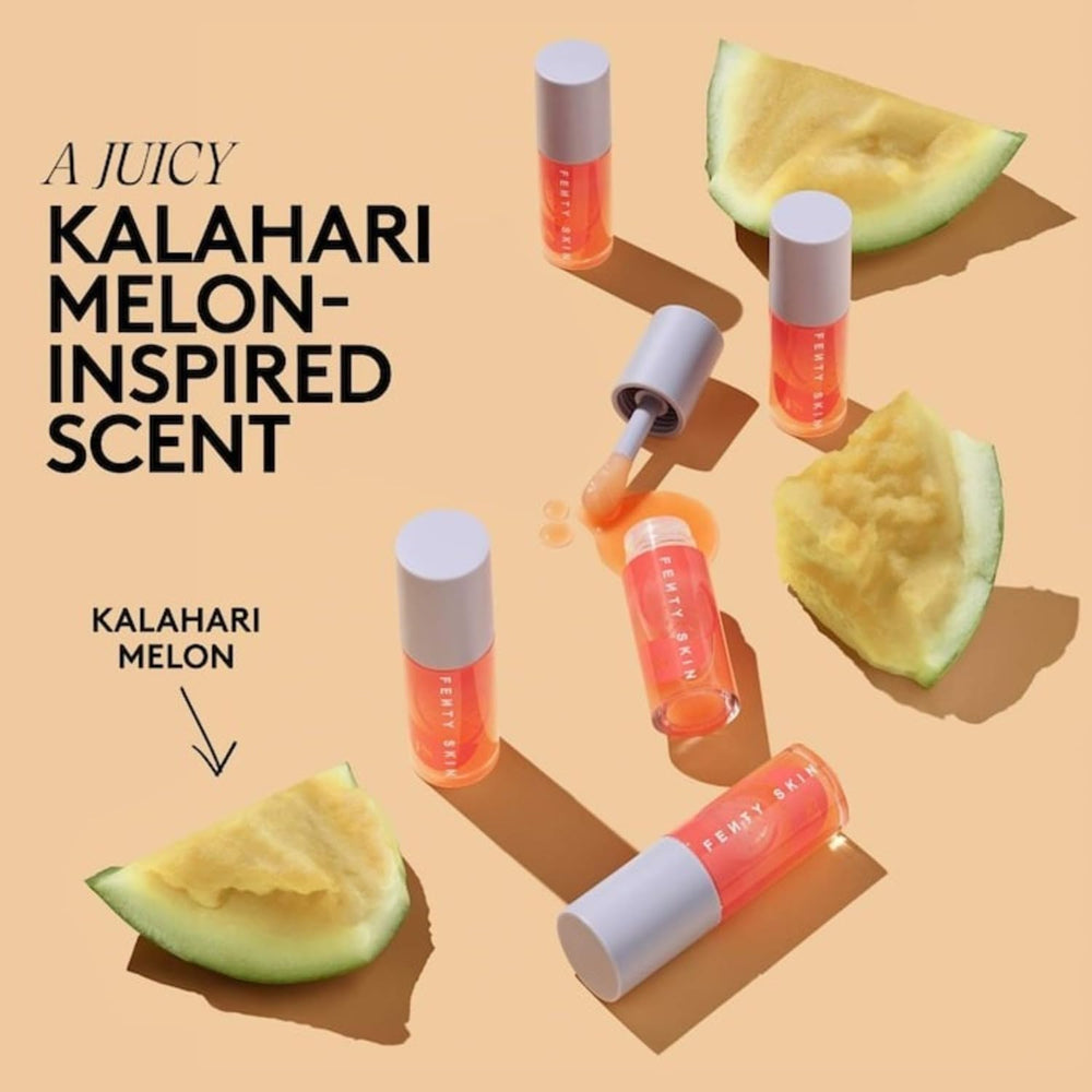 Fenty Treatz Huile pour les lèvres, huile de jojoba et rose musquée pour nourrir.