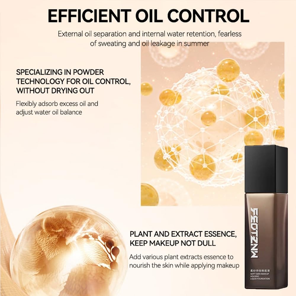 Feotznw Flawless Finish applying on face for easy, breathable daily wear.