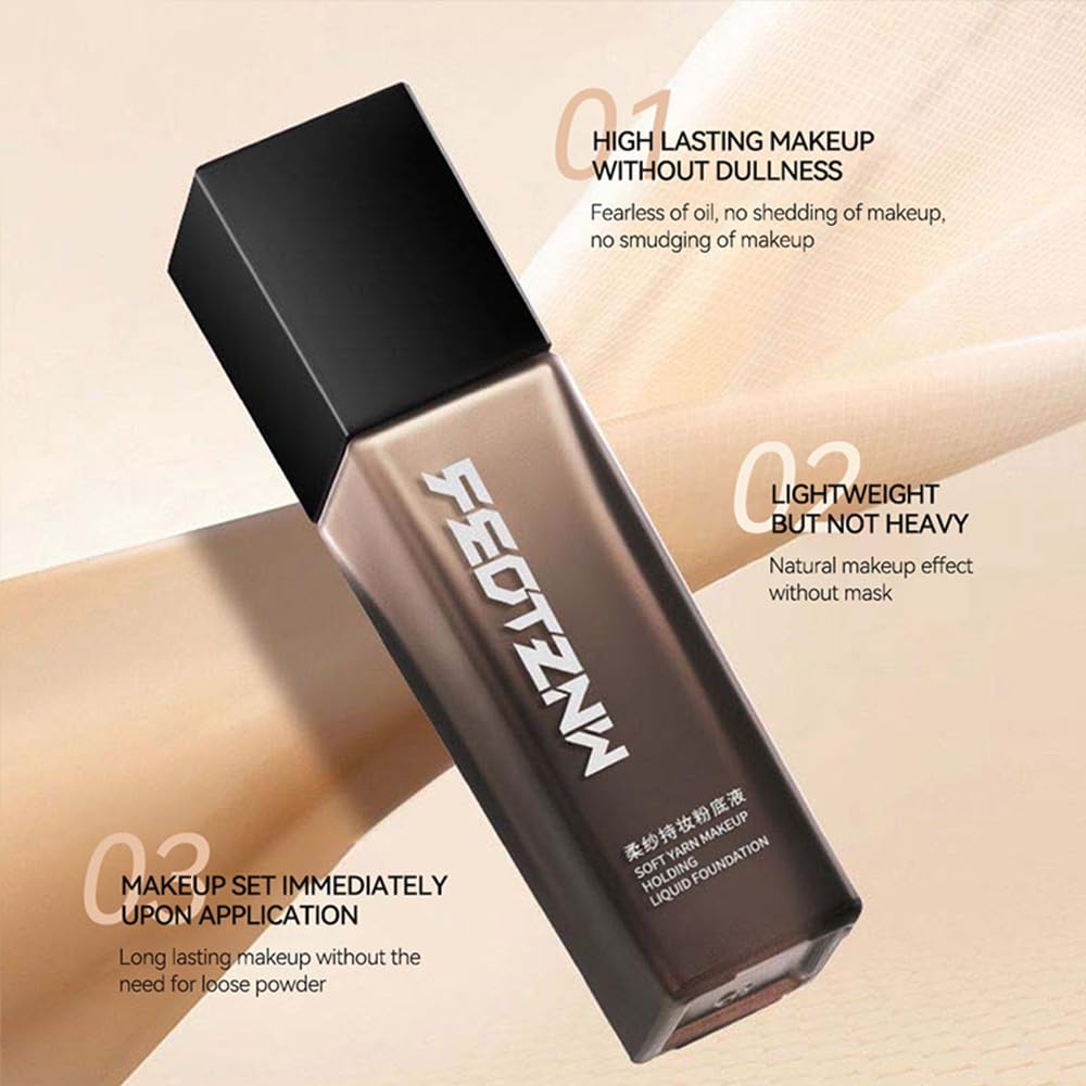Feotznw Flawless Finish swatches on arm showing a neutral-cool shade blending with light skin.
