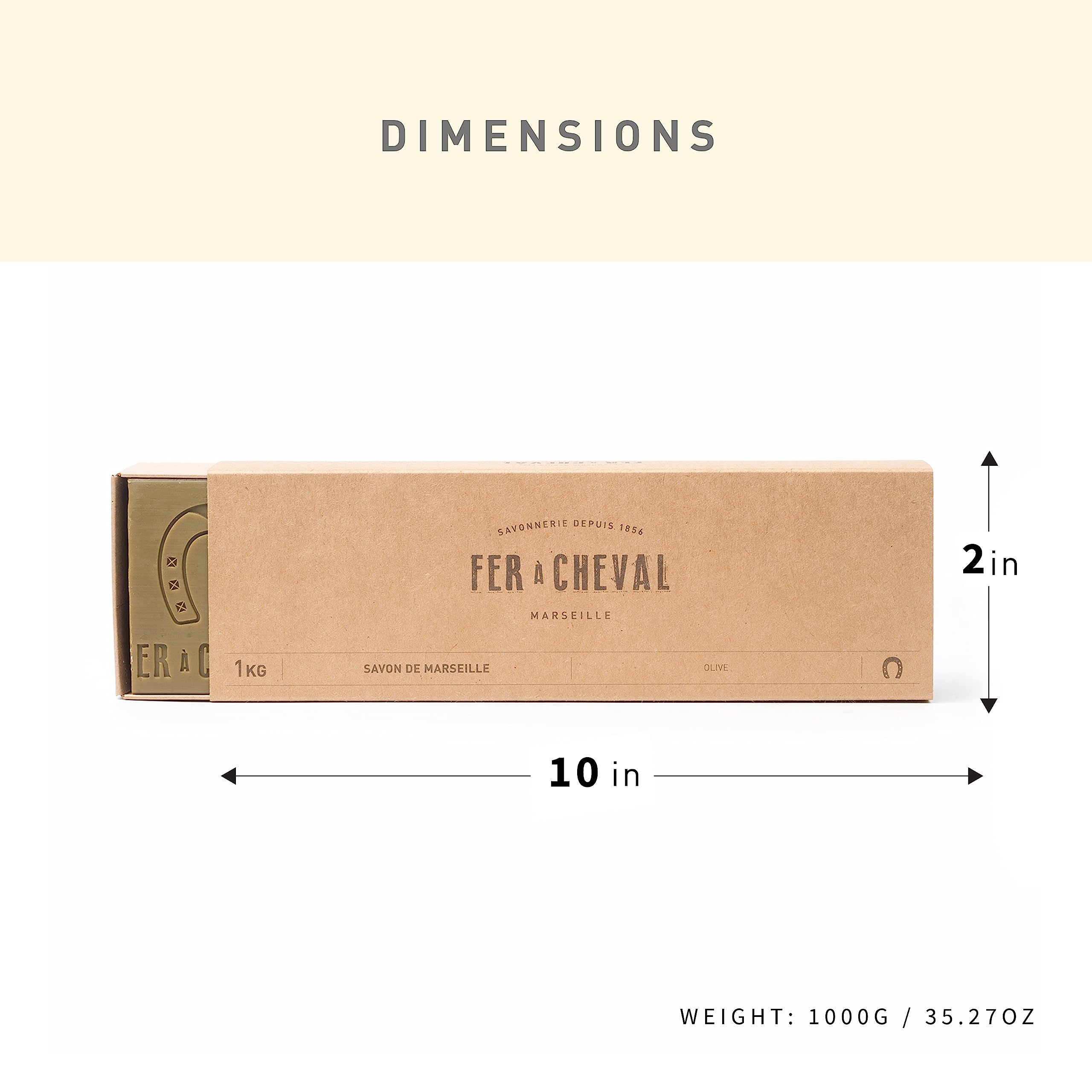 Fer à Cheval creamy lather olive oil soap cubes for everyday use