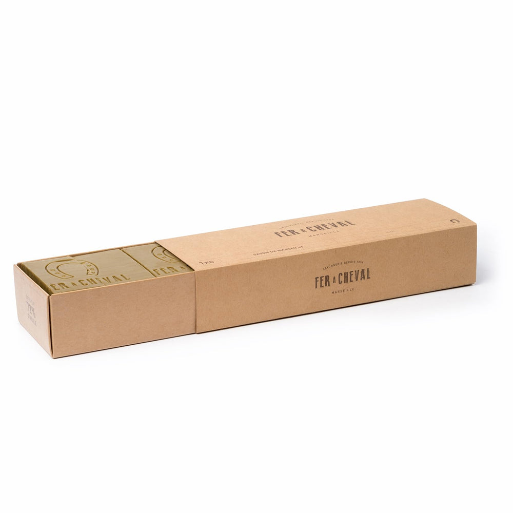 Fer à Cheval Pure Olive Marseille soap cubes for daily cleansing with creamy lather
