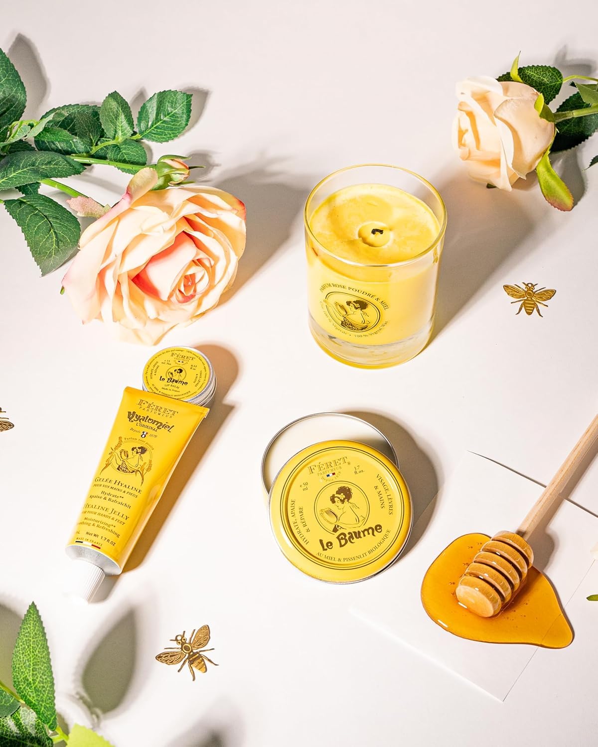 Feret Le Baume Paris heritage tin adds timeless charm.