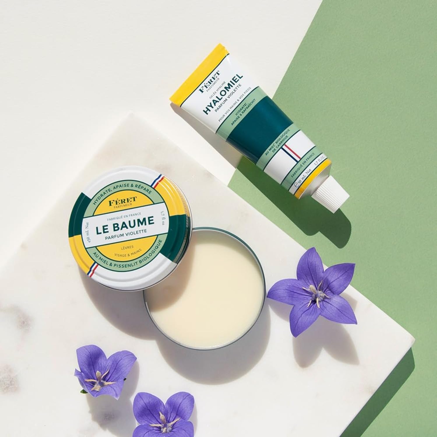 Feret Parfumeur Le Baume hydrates rough patches with sesame and sunflower oils