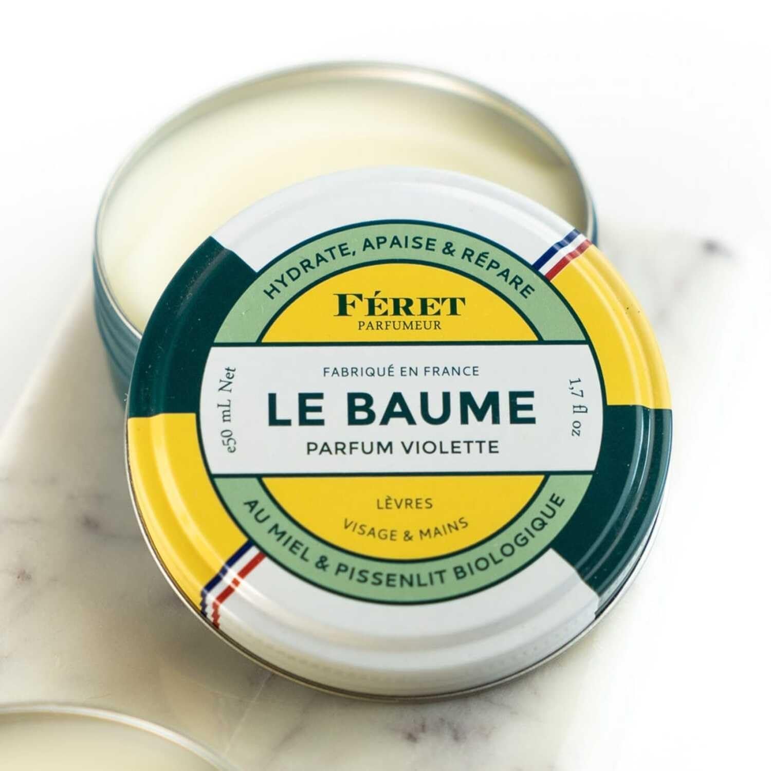 Feret Parfumeur Le Baume in vintage tin for on-the-go care