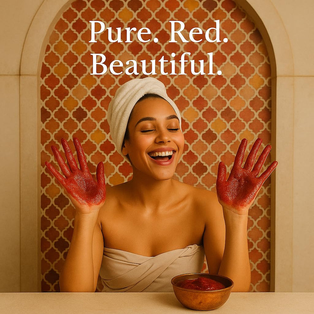FERIHA beldi soap paste texture ideal for traditional exfoliation rituals.