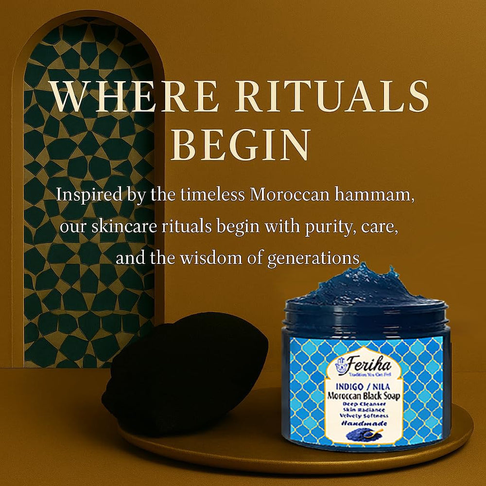 Feriha Black Soap in a break-proof jar for safe storage and reduced waste