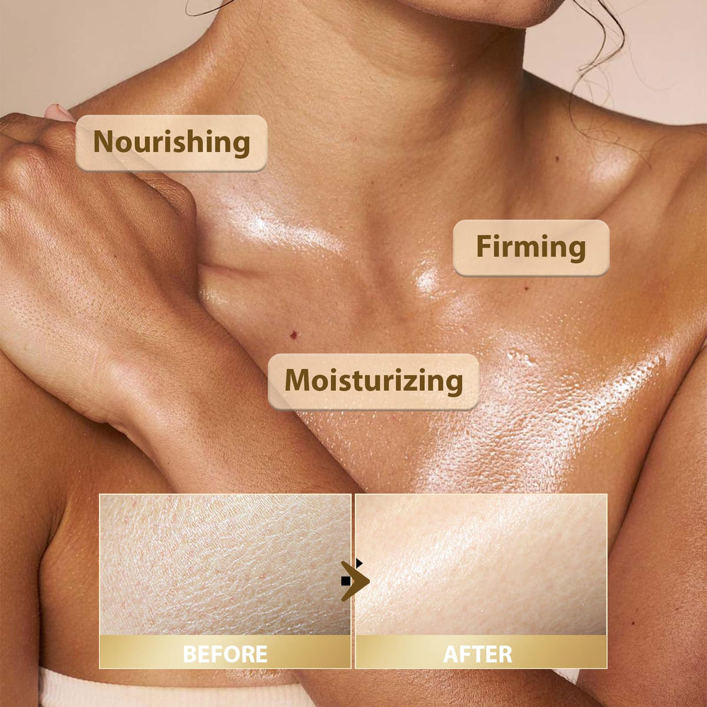 After-shower application on arms and legs with quick absorption