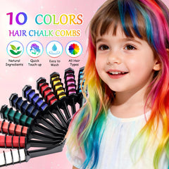 Festive Hair Chalk Combs yellow shade for quick, washable style.
