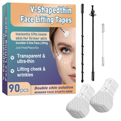 Feulover face lift tape pack with ultra-thin film for seamless makeup blending.