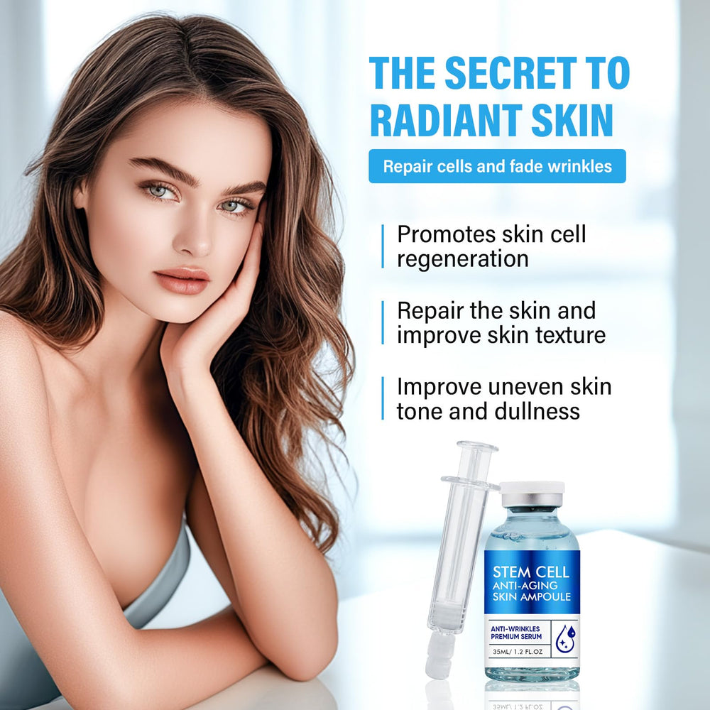 Feulover serum glow on model skin indicating radiance and smoothness.