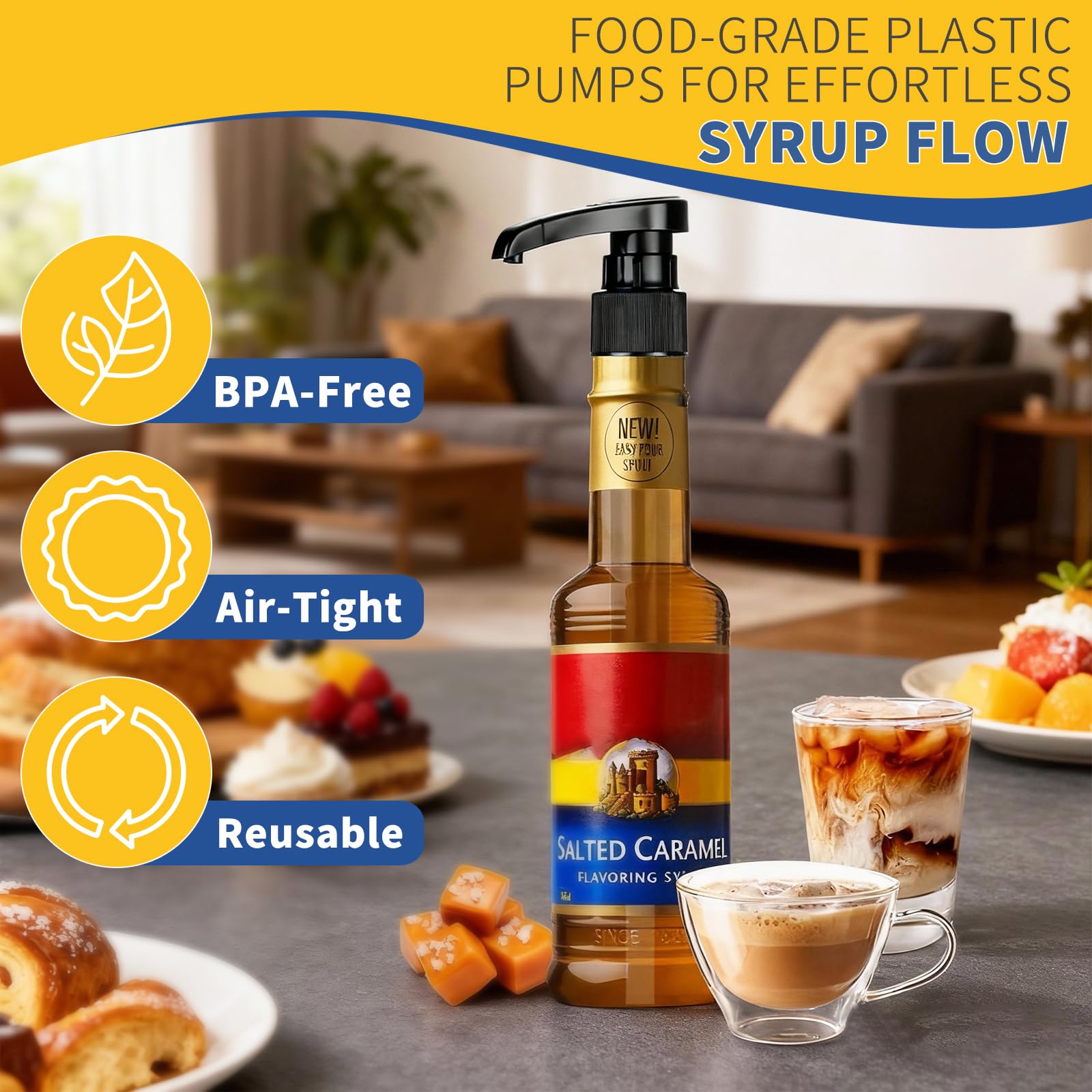 Fevbcnrj lockable syrup pump shown to prevent leaks during storage