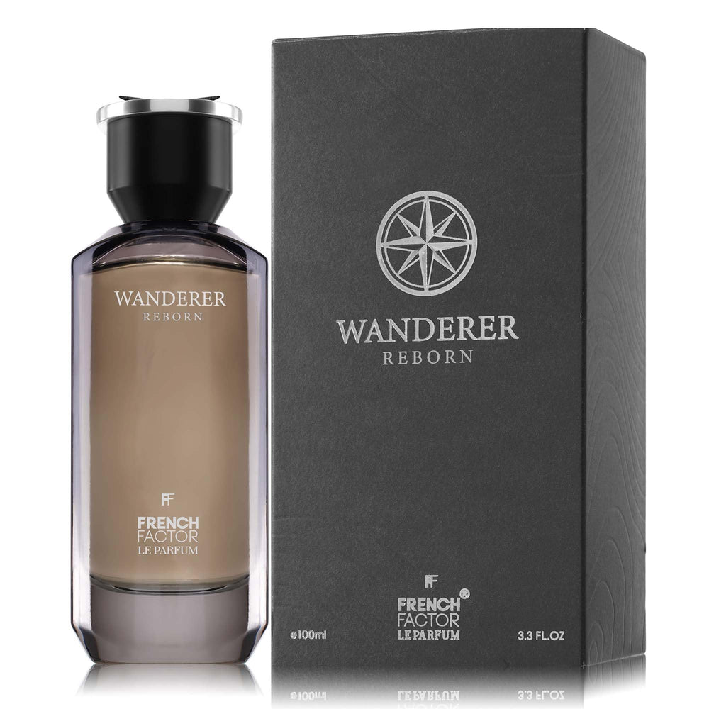 FF French Factor Wanderer Reborn bottle front view for everyday confidence.
