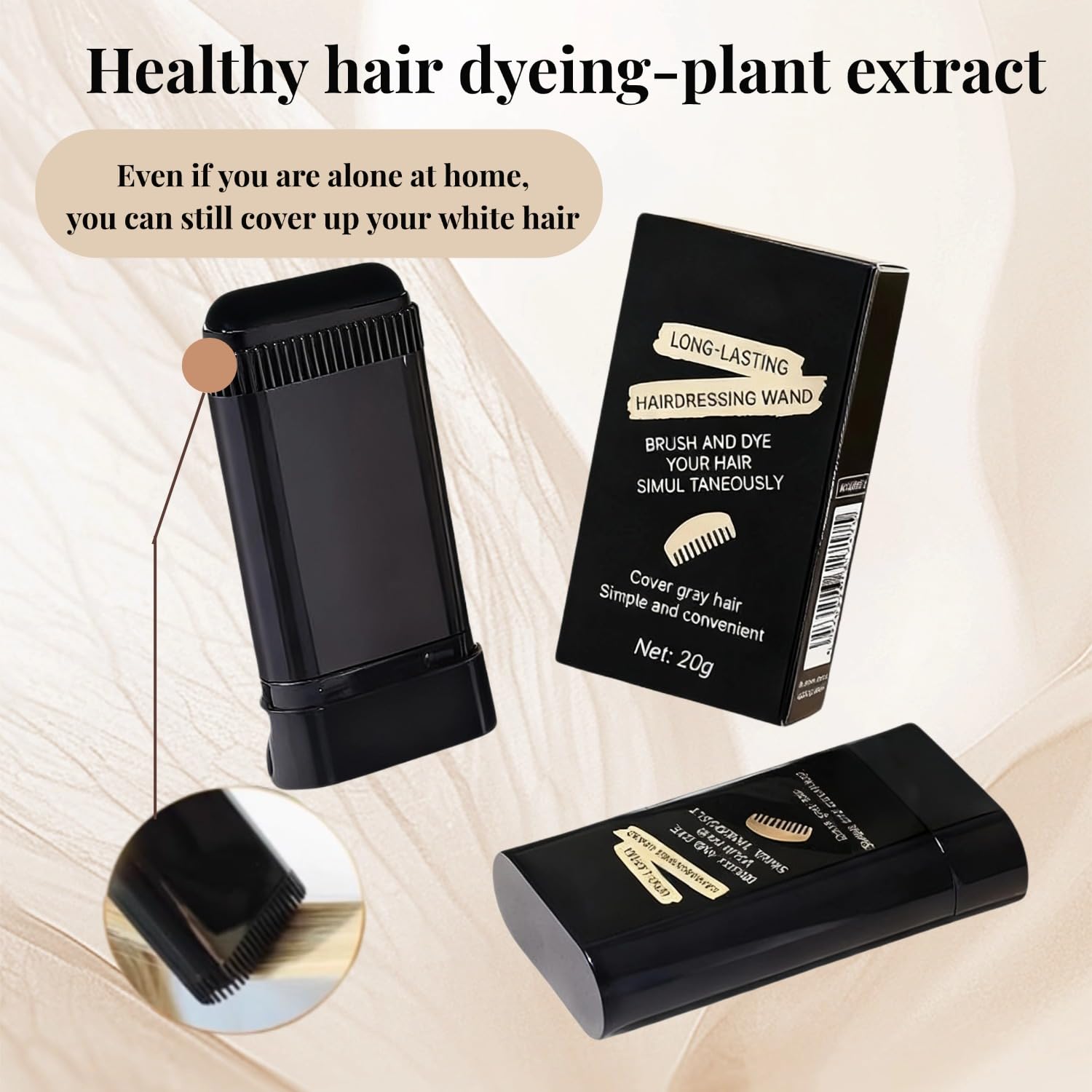 FHH Waterproof dye stick demonstrates sweat-proof formula on hair